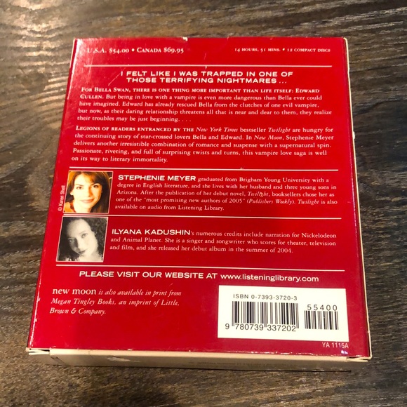 NEW MOON from TWILIGHT SAGA Random house Audio & Listening Library - Picture 2 of 4